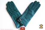 Dámské kožené rukavice VIKERS vel. 7,5 zelené