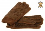 Pánské kožené rukavice zateplené sv.hnědé M - L