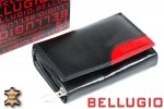 Dámská kožená peněženka BELLUGIO čern..červená
