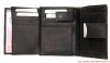 Kožená peněženka 12x10cm #462 černá