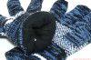 Dámské pletené rukavice se zateplením modré