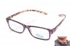 Brýle na čtení +1 samodržící na krku fialové