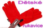 Dětské zimní rukavice červené