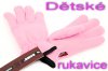 Dětské zimní rukavice růžové