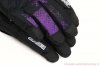 Lyžařské snowboardové rukavice ECHT XXL fialové tečky