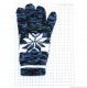 Dámské pletené rukavice se zateplením modré