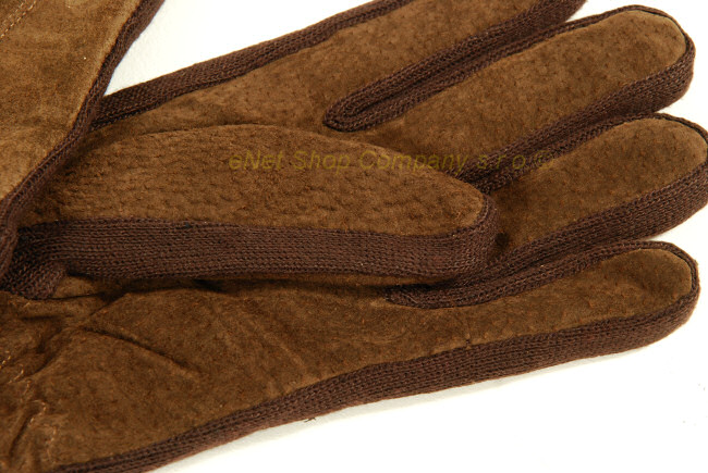 Pánské kožené rukavice zateplené sv.hnědé XL - XXL - Kliknutím na obrázek zavřete