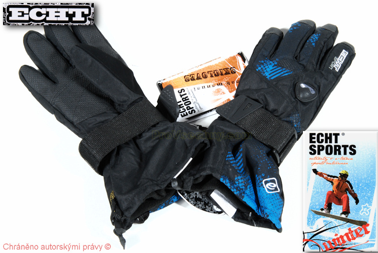 Lyžařské snowboardové rukavice ECHT XL pánské